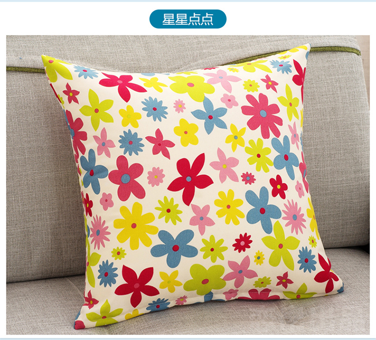 
                                        草木之语 抱枕靠垫枕办公室午睡枕套芯护腰枕靠坐垫 青枝 40cm*40cm                