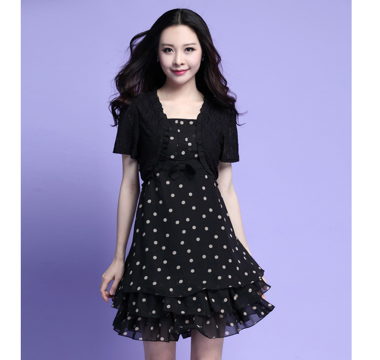 C.o.d. 2015 Summer new stylish casual temperament classic code women dot chiffon lace leave two garment bon bon skirt skirt black XXXXL cake picture, prices, brand platters! The elections are supplied in the national character of distribution, so action, buy now enjoy more preferential! As soon as possible.