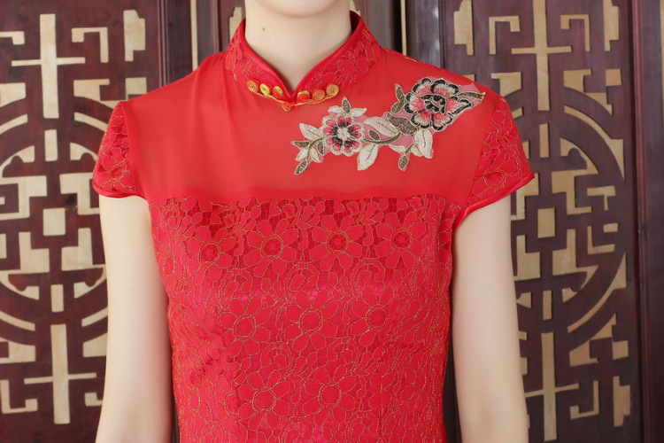 Nigeria, the lady Jane, stylish and refined beauty lace short cheongsam dress new Chinese Chinese Dress D 0254 - C XXL pictures, price, brand platters! Elections are good character, the national distribution, so why buy now enjoy more preferential! Health