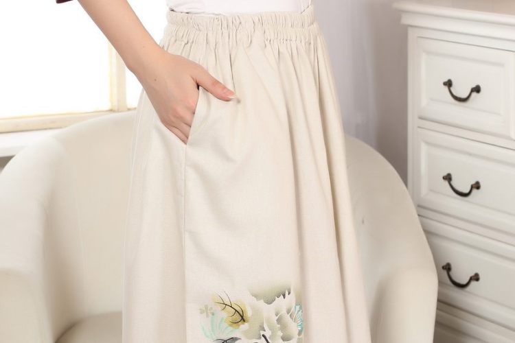 Shanghai, optimize purchase female pants summer Elastic waist cotton Ma hand-painted Tang pants MOM pants 9 pants ethnic wind widening and trouser press m yellow L pictures, price, brand platters! Elections are good character, the national distribution, so why buy now enjoy more preferential! Health