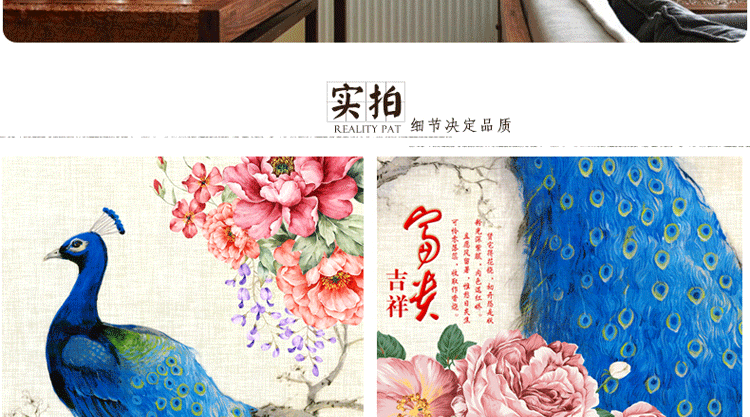 
                                        K-S十字绣客厅新款孔雀图竖版玄关走廊花开富贵孔雀开屏富贵吉祥蓝孔雀满绣 9CT棉线精准印花0.85米*1.8米                
