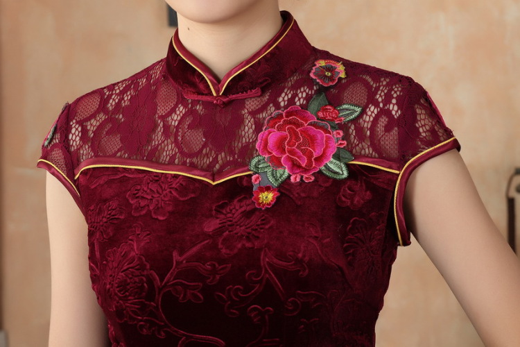 Nigeria, the new summer, ladies lace cheongsam dress improved daily thin embroidered cheongsam D 0256 M pictures, price, brand platters! Elections are good character, the national distribution, so why buy now enjoy more preferential! Health