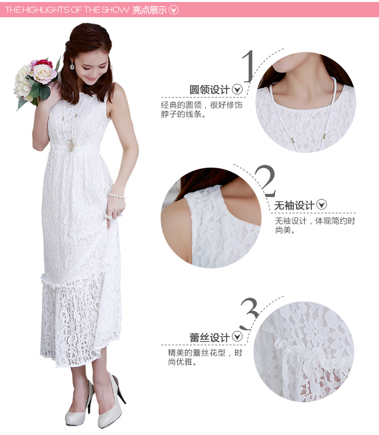 C.o.d. 2015 Summer new dresses sourcing Korean new summer, lace stylish look long skirt black XXXL picture, prices, brand platters! The elections are supplied in the national character of distribution, so action, buy now enjoy more preferential! As soon as possible.