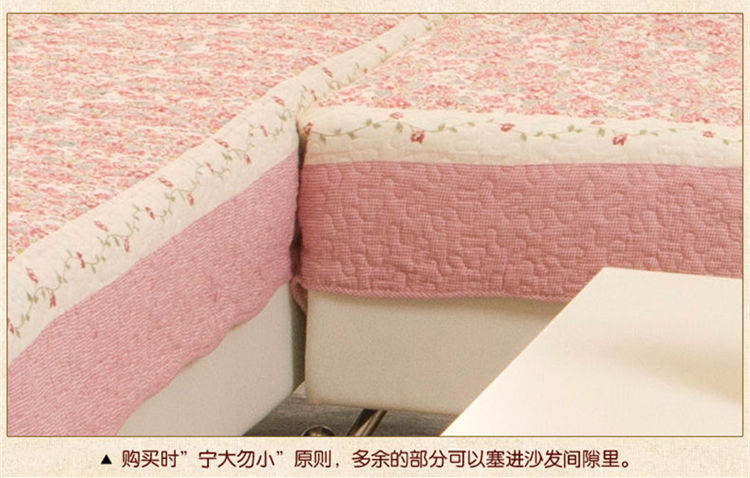
                                        沙发垫布艺全棉夏季田园时尚防滑坐垫韩式沙发巾四季欧式沙发套 防滑款 英伦咖点防滑 90*210cm                