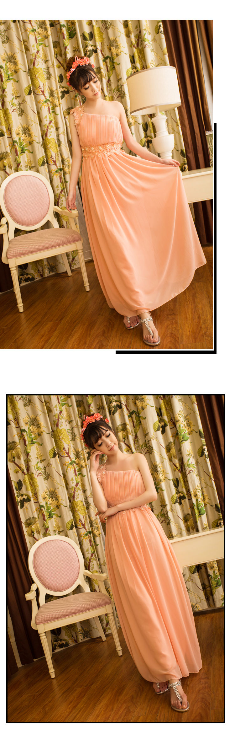 Stephen, 2015 New Sweet temperament OL banquet bridesmaid dress marriage Beveled Shoulder long skirt dresses female pink M picture, prices, brand platters! The elections are supplied in the national character of distribution, so action, buy now enjoy more preferential! As soon as possible.