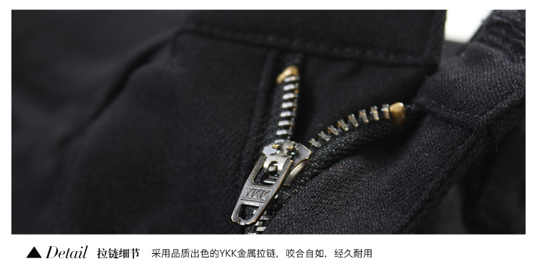 唐狮（TonLion） 女净色口袋处趣味机绣打底裤 黑色  S