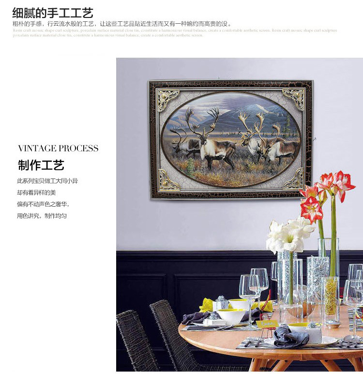 英伦欧堡 立体浮雕实木电表箱装饰画 可推拉配电箱壁画欧式客厅电闸挂画 YZG5010A款长方形. 独立