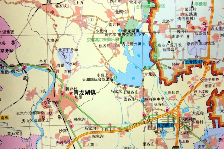 房山区地图 2014最新版 北京市房山区交通旅游图