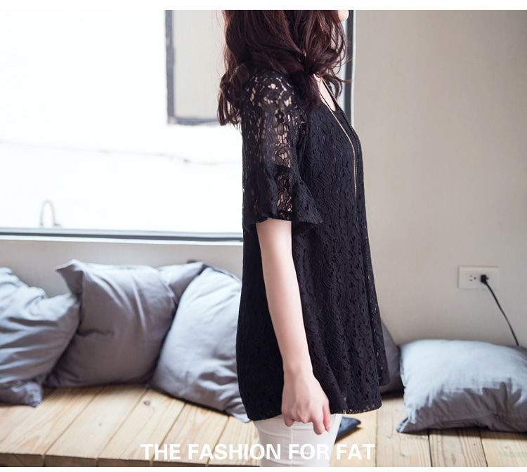 Yi Li Xuan 2015 summer new, indeed the greater King, women's clothing, long sleeved shirt T shirt thick mm video thin lace shirt black 6 XL pictures, price, brand platters! Elections are good character, the national distribution, so why buy now enjoy more preferential! Health