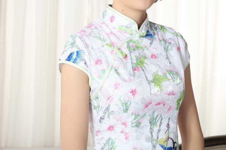 The broadband new summer elegance Chinese qipao Chinese graphics thin short cheongsam picture color 2 XL pictures, price, brand platters! Elections are good character, the national distribution, so why buy now enjoy more preferential! Health