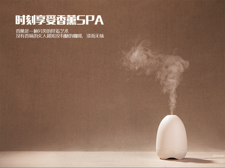 家用超静音精油香薰灯 负离子加湿器香薰炉净化空气小夜灯除味加湿一体机 创意礼品 生日礼物 白光