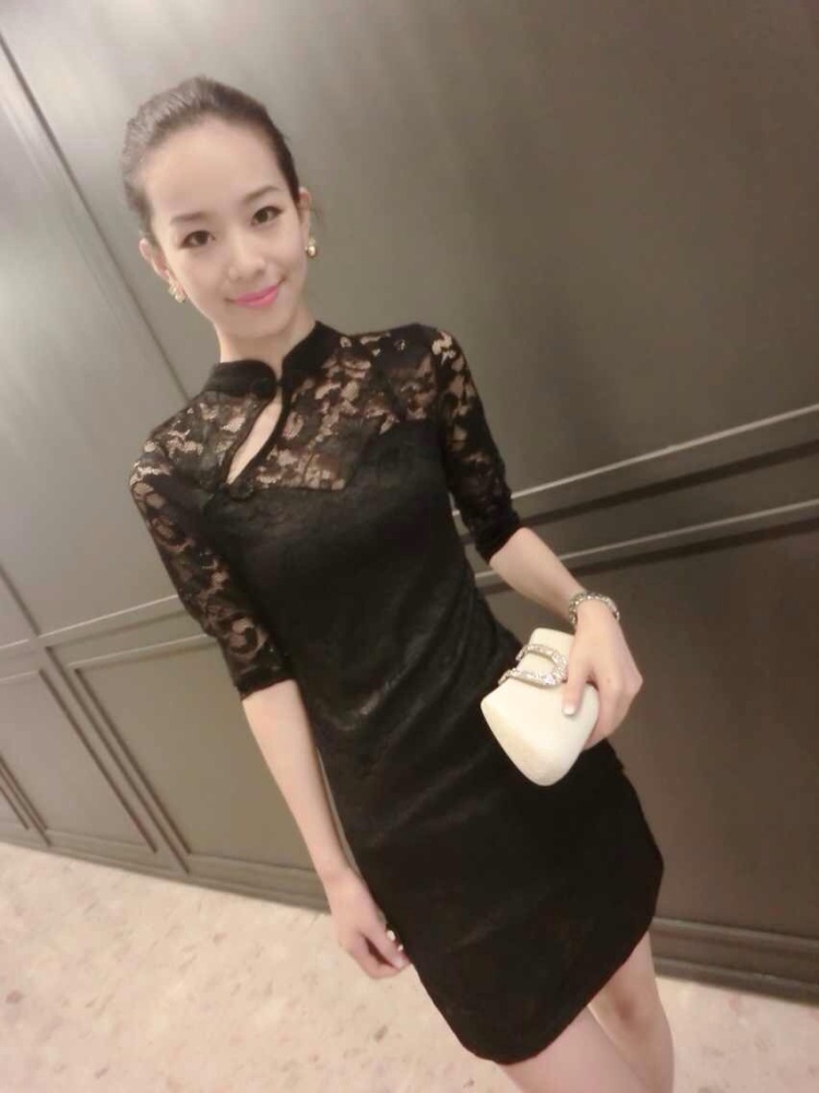 and aviation-ting 2015 European site new lace beauty graphics thin cheongsam dress pink XL pictures, price, brand platters! Elections are good character, the national distribution, so why buy now enjoy more preferential! Health