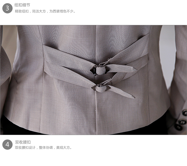 妙楚小西装 女外套短款韩版潮2015春装新款韩版修身上衣西服女MC15A006 黑色