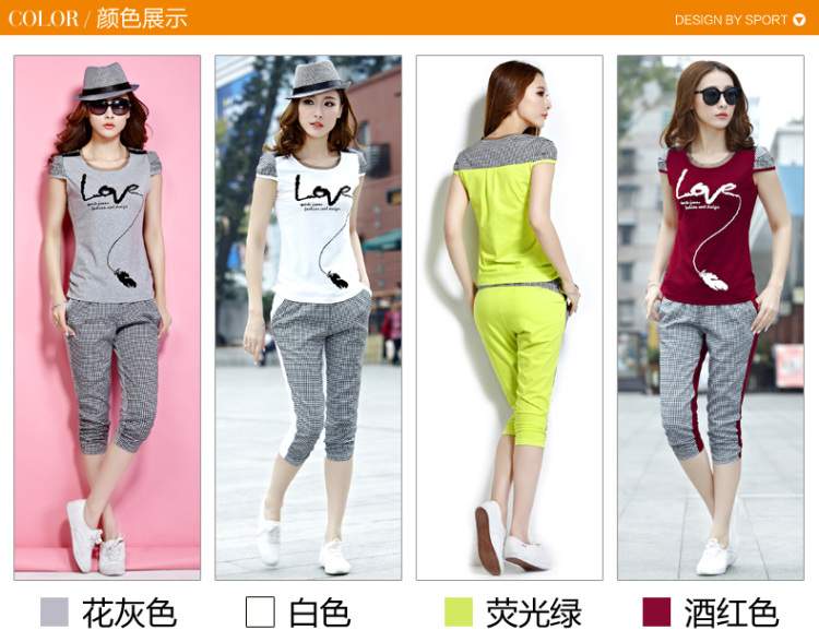 Poetry, Jacob 2015 summer new Korean version grid the Code women with a short-sleeved shirt T stylish beauty lounge two-piece 7 pants campaign kit 6612 wine red XXXL pictures, price, brand platters! Elections are good character, the national distribution, so why buy now enjoy more preferential! Health