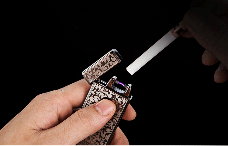 开悟者 电弧打火机 usb数据线香烟充电打火机 电子点烟器 防风烟具