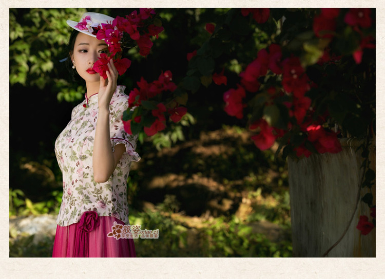 筱姿 忆。浓淡 2015夏季新款女装雪纺半身裙长裙纱裙大摆仙女裙子 暗红 L