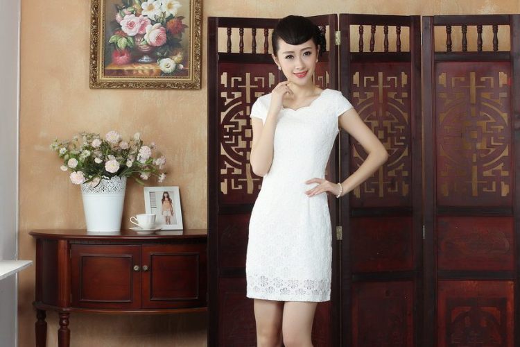 For Pont Sondé Ms. Diane cheongsam Chinese lace cheongsam dress stylish daily short cheongsam dress, picture color XXL pictures, price, brand platters! Elections are good character, the national distribution, so why buy now enjoy more preferential! Health