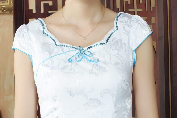 For Pont Sondé Diane summer antique Chinese Chinese cheongsam dress summer improved stylish dresses dress picture color XXL pictures, price, brand platters! Elections are good character, the national distribution, so why buy now enjoy more preferential! Health