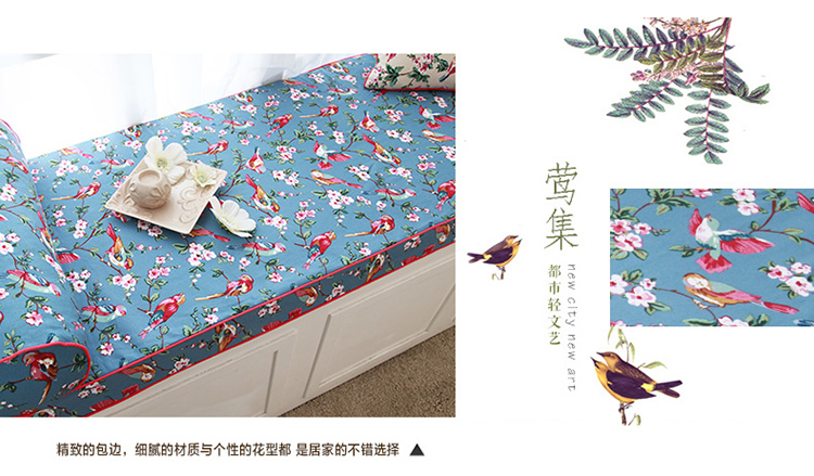 
                                        飘窗垫 莺集榻榻米垫 木沙发垫 订做窗台垫套 加厚海绵布 可定制 莺集飘窗垫  海蓝 单拍不发货                
