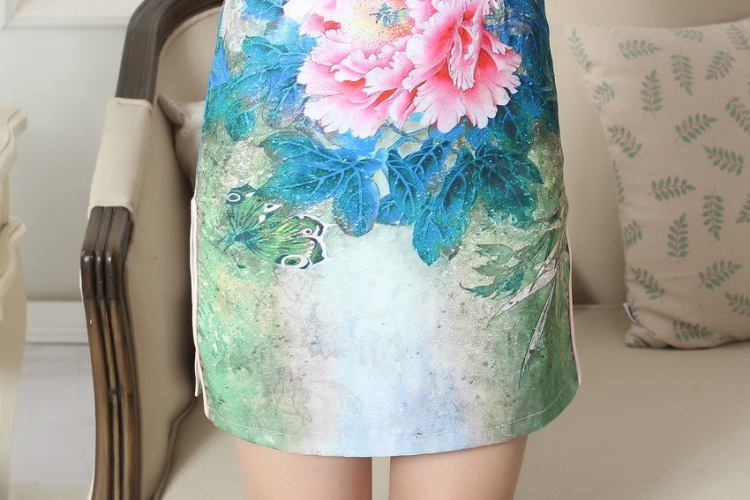 The broadband new summer elegance Chinese qipao Chinese graphics thin short cheongsam picture color 2 XL pictures, price, brand platters! Elections are good character, the national distribution, so why buy now enjoy more preferential! Health