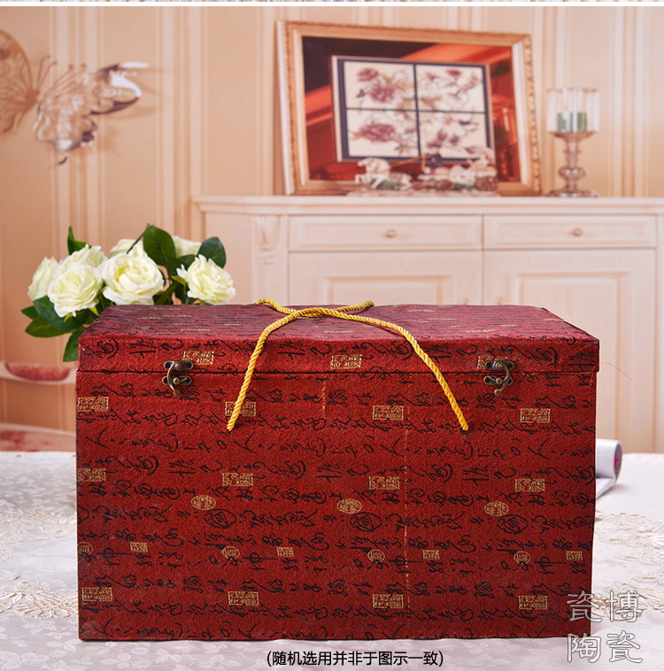 
                                                                                瓷博 牡丹摆件陶瓷花瓶客厅书房装饰工艺品摆设 牡丹花鸟大号办公室瓷瓶                