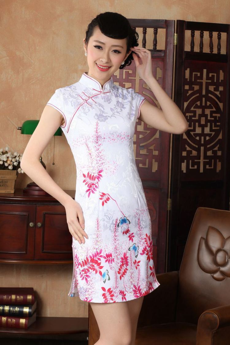 For Pont Sondé Ms. Diane new summer elegance Chinese qipao Chinese graphics thin short cheongsam D 0222 XXL pictures, price, brand platters! Elections are good character, the national distribution, so why buy now enjoy more preferential! Health