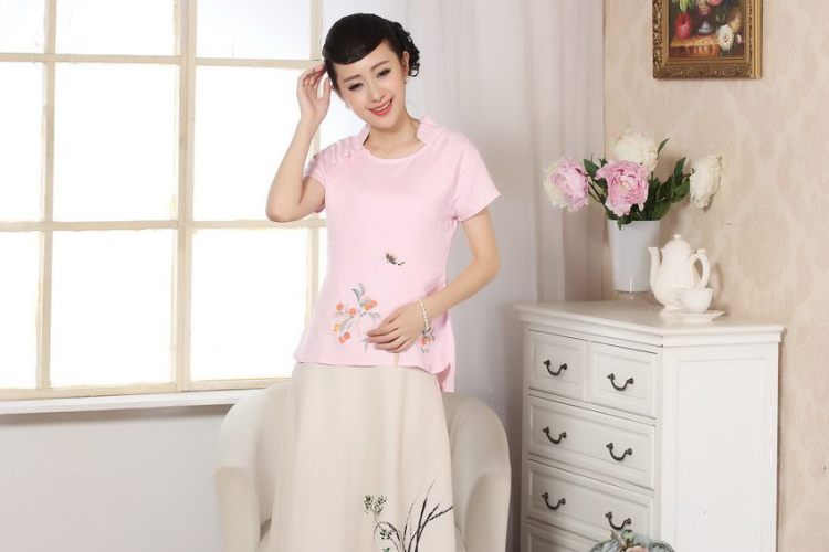 The frequency response, Ms. Tang Women's clothes summer T-shirt, cotton for the hand-painted Chinese Han-female improved Chinese short-sleeve picture color 2 XL pictures, price, brand platters! Elections are good character, the national distribution, so why buy now enjoy more preferential! Health