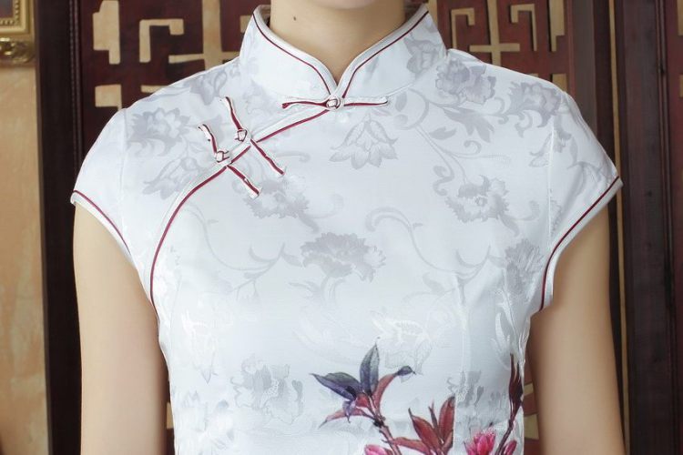 For Pont Sondé Ms. Diana Chinese cheongsam dress summer Chinese improved short cheongsam dress picture color XXL pictures, price, brand platters! Elections are good character, the national distribution, so why buy now enjoy more preferential! Health