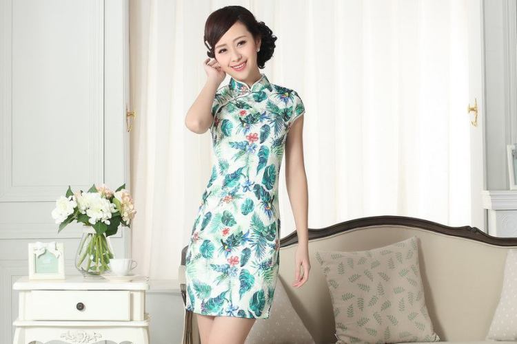 The broadband lady stylish jacquard cotton cultivating short cheongsam dress new Chinese qipao gown picture color 2 XL pictures, price, brand platters! Elections are good character, the national distribution, so why buy now enjoy more preferential! Health