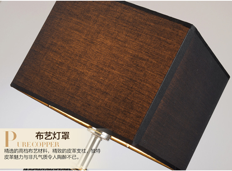 钻龙 美式台灯 卧室装饰台灯PVC客厅台灯婚庆装饰台灯欧式台灯 花色