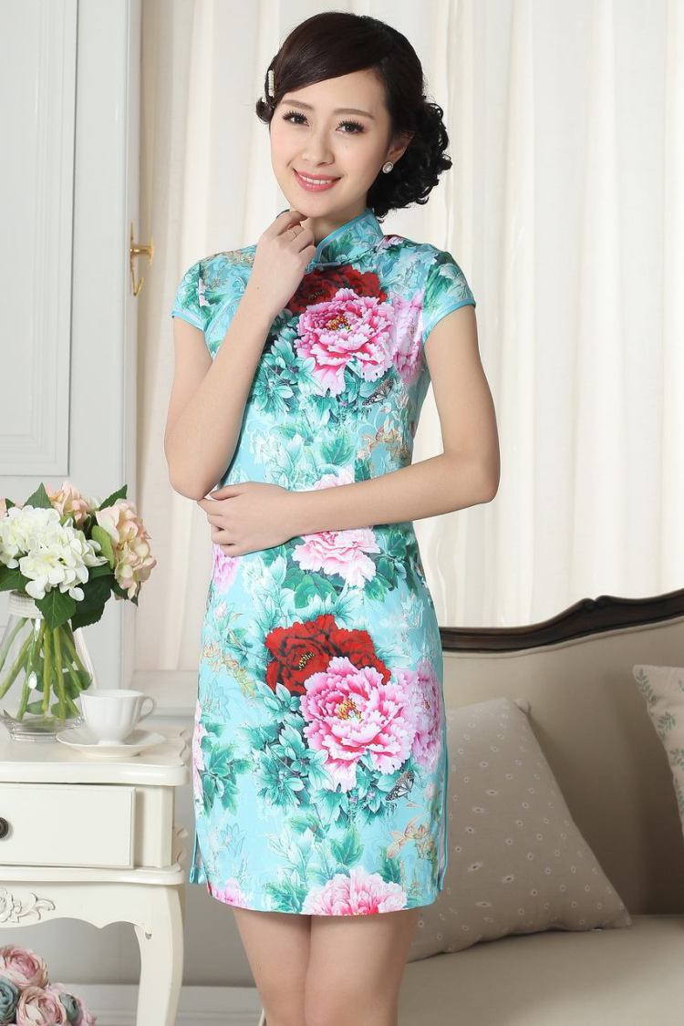 Shanghai, optimize new summer elegance Chinese qipao Chinese graphics thin short cheongsam picture color 2 XL pictures, price, brand platters! Elections are good character, the national distribution, so why buy now enjoy more preferential! Health