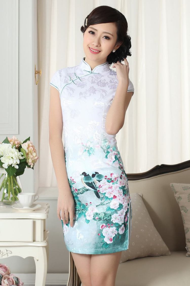 Nigeria, the lady stylish jacquard cotton cultivating short cheongsam dress new Chinese qipao gown picture color XXL pictures, price, brand platters! Elections are good character, the national distribution, so why buy now enjoy more preferential! Health