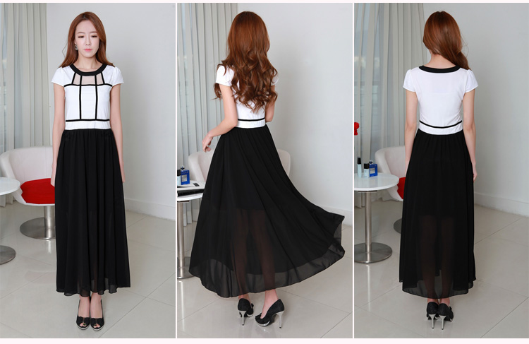 C.o.d. chiffon fat mm summer 2015, summer new Korean elegant graphics thin chiffon colored temperament unearthly knocked long skirt skirt black L picture, prices, brand platters! The elections are supplied in the national character of distribution, so action, buy now enjoy more preferential! As soon as possible.