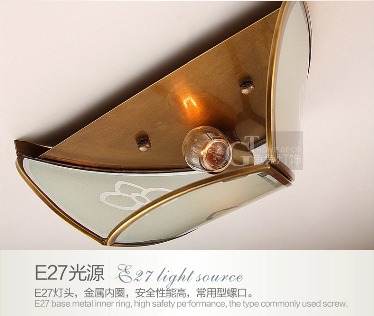 壁灯高雅欧式纯铜壁灯 床头灯过道镜前灯饰灯具NB8058(b) NB8058-01