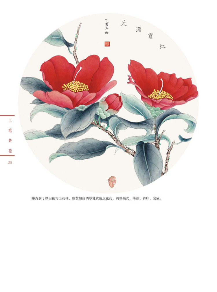 绘画 其他绘画 新编养心斋描摹画谱-工笔茶花