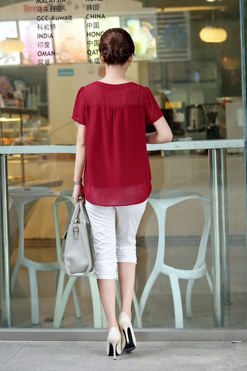 A pleasant, year, older women 2015 summer new, large, short-sleeved snow woven shirts relaxed MOM loaded shirt female ybl 551 Po blue XXXL pictures, price, brand platters! Elections are good character, the national distribution, so why buy now enjoy more preferential! Health