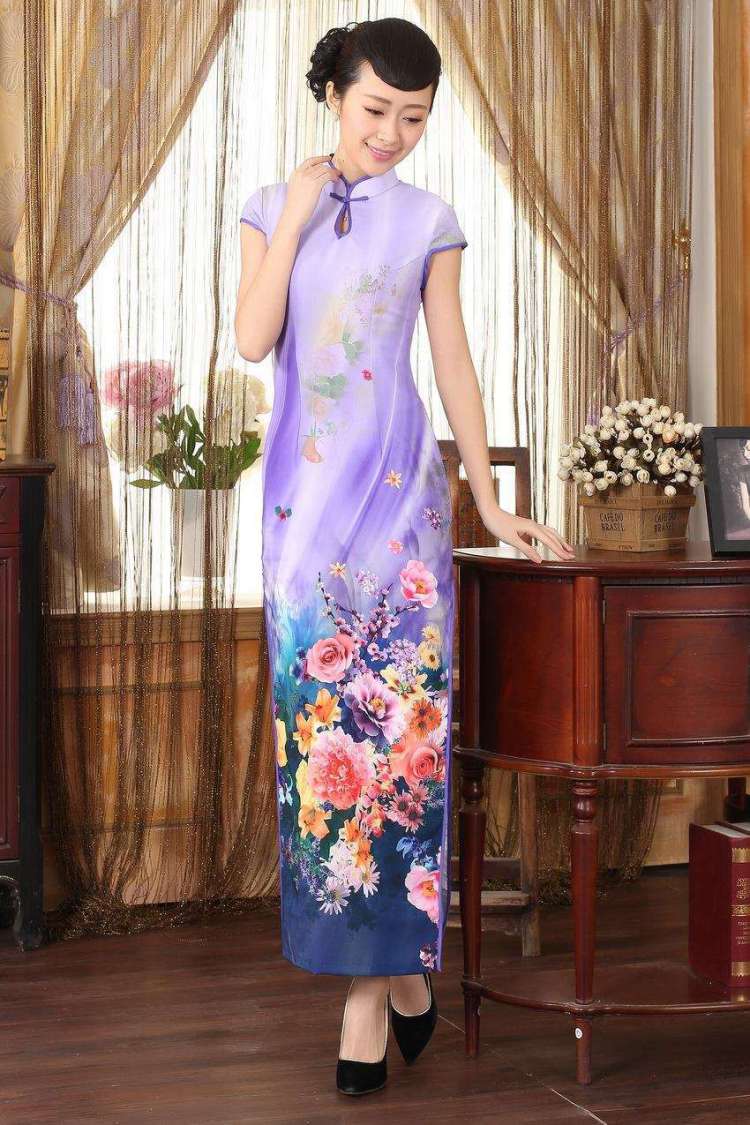 Nigeria, with Ms. cheongsam with Diane Fang drops short-sleeved cultivating long double cheongsam light blue L pictures, price, brand platters! Elections are good character, the national distribution, so why buy now enjoy more preferential! Health