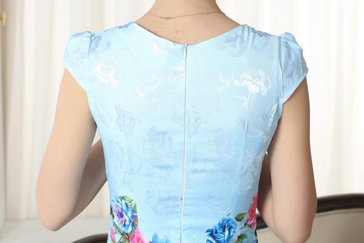 For Pont Sondé Diane summer new female elegance short Chinese qipao improved graphics thin short cheongsam picture color XXL pictures, price, brand platters! Elections are good character, the national distribution, so why buy now enjoy more preferential! Health