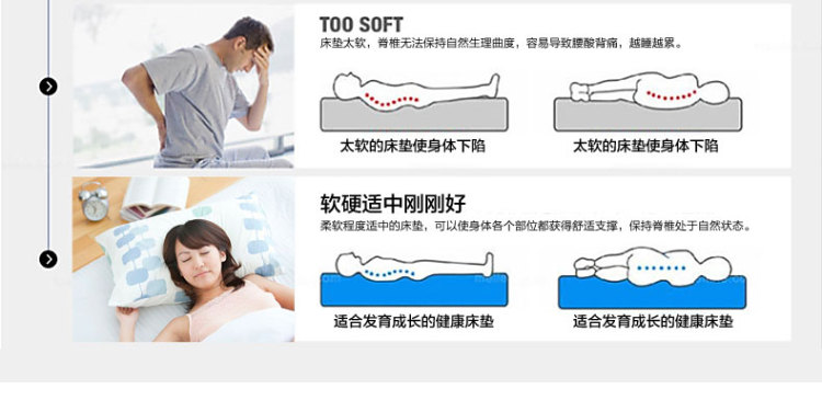 富安娜家纺床上用品单人双人床垫 静逸舒睡海绵床垫 粉色梦幻 1.5m(150*200cm)