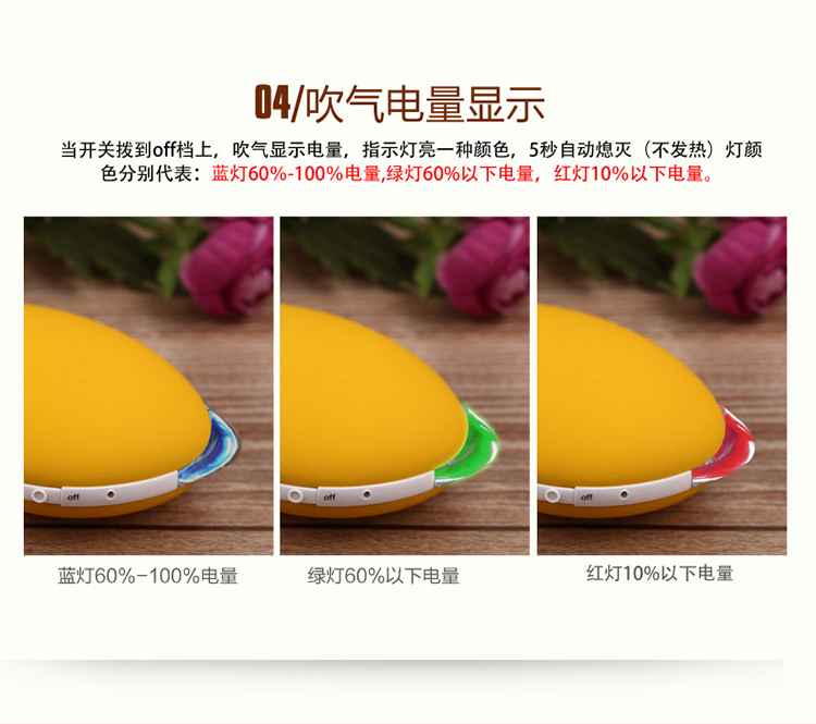 
                                        创意usb暖手宝充电宝移动电源电暖宝迷你可爱无水防爆暖手器 黄色3800毫安                