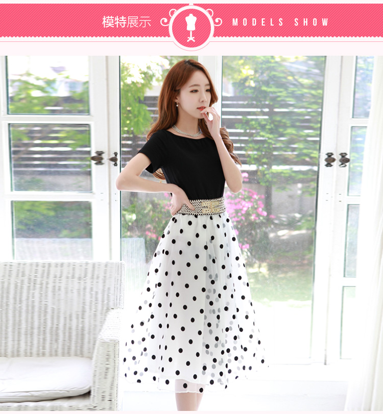 C.o.d. 2015 Summer new stylish Korean version of Word SENSE Neck short-sleeve knitting stitching OSCE root yarn wave point bon bon temperament video thin dresses White XXL picture, prices, brand platters! The elections are supplied in the national character of distribution, so action, buy now enjoy more preferential! As soon as possible.