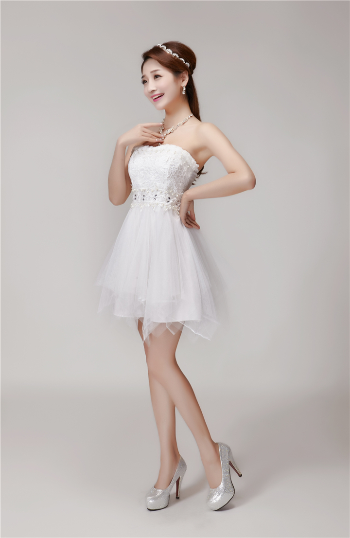 The 2015 summer lip dresses manually staple pearl diamond temperament and Sau San groups chest bridesmaid dress skirt white L picture, prices, brand platters! The elections are supplied in the national character of distribution, so action, buy now enjoy more preferential! As soon as possible.