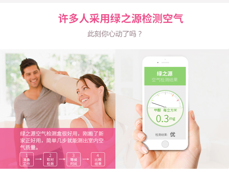 绿之源 空气质量检测 甲醛检测盒 甲醛检测仪 活性炭碳包吸附剂 e管家2.0甲醛检测仪