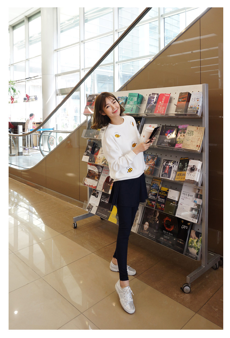 微旎2015秋季新款韩版上衣潮蝙蝠袖宽松套头卫衣女装5819 白色 均码