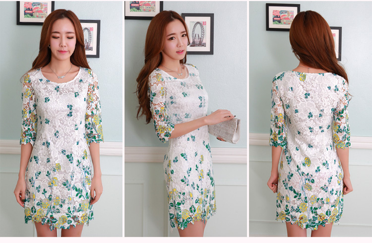 C.o.d. 2015 Summer new stylish casual stylish Korean classic lace to bit-stamp elegance dresses blue XL Photo, prices, brand platters! The elections are supplied in the national character of distribution, so action, buy now enjoy more preferential! As soon as possible.