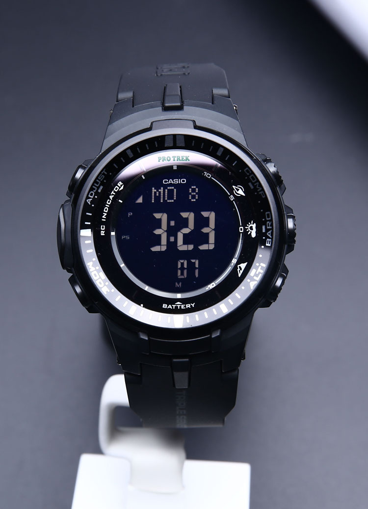 卡西欧prw3000说明图解,卡西欧gw3000功能图解 卡西欧(casio)手表 prw系列多功能登山男表 蓝色反显prw-3000-2d