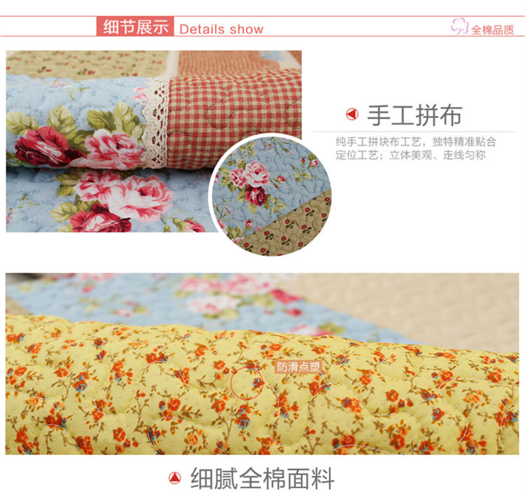 
                                        沙发垫布艺全棉夏季田园时尚防滑坐垫韩式沙发巾四季欧式沙发套 防滑款 英伦咖点防滑 90*210cm                