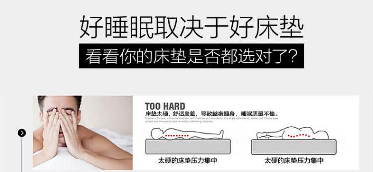 富安娜家纺床上用品单人双人床垫 静逸舒睡海绵床垫 粉色梦幻 1.5m(150*200cm)