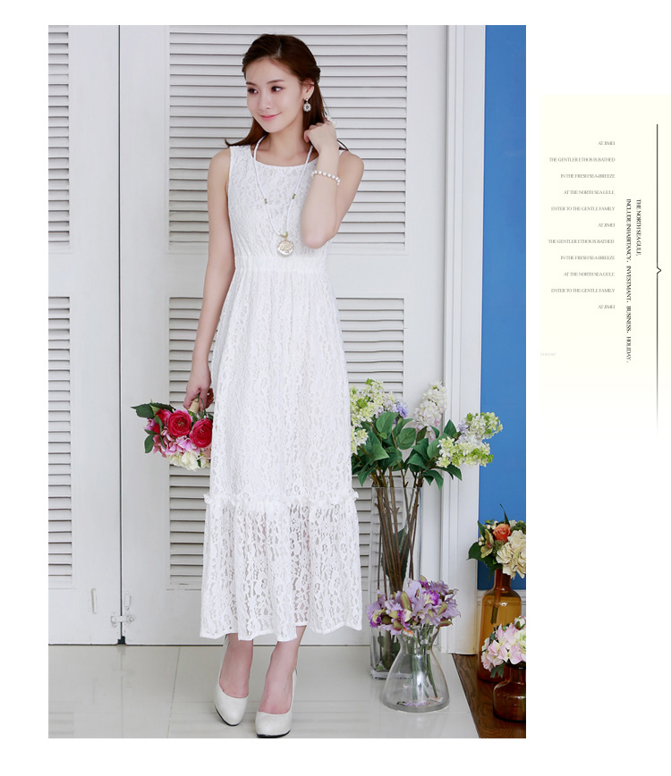 C.o.d. 2015 Summer new dresses sourcing Korean new summer, lace stylish look long skirt black XXXL picture, prices, brand platters! The elections are supplied in the national character of distribution, so action, buy now enjoy more preferential! As soon as possible.