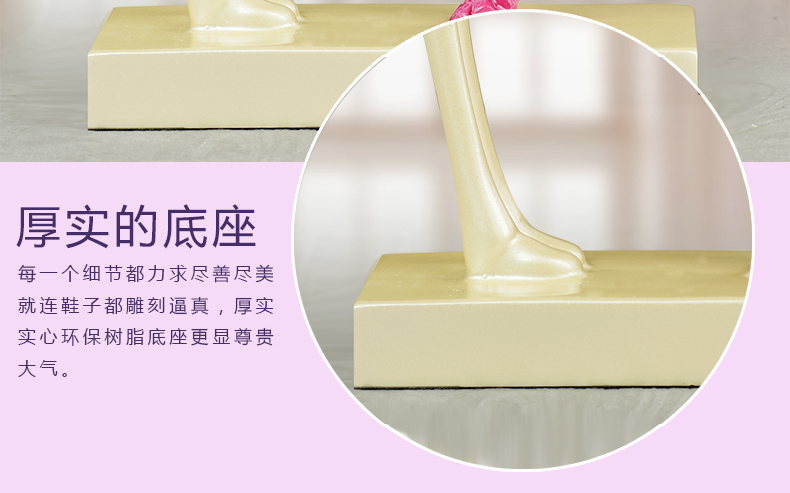 
                                        艺贝子人物装饰摆件婚庆礼品结婚礼物时尚家居装饰摆件工艺品婚庆情人节恋人礼物婚房摆件 金色                